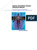 Human Anatomy 4th Edition Saladin Solutions Manual