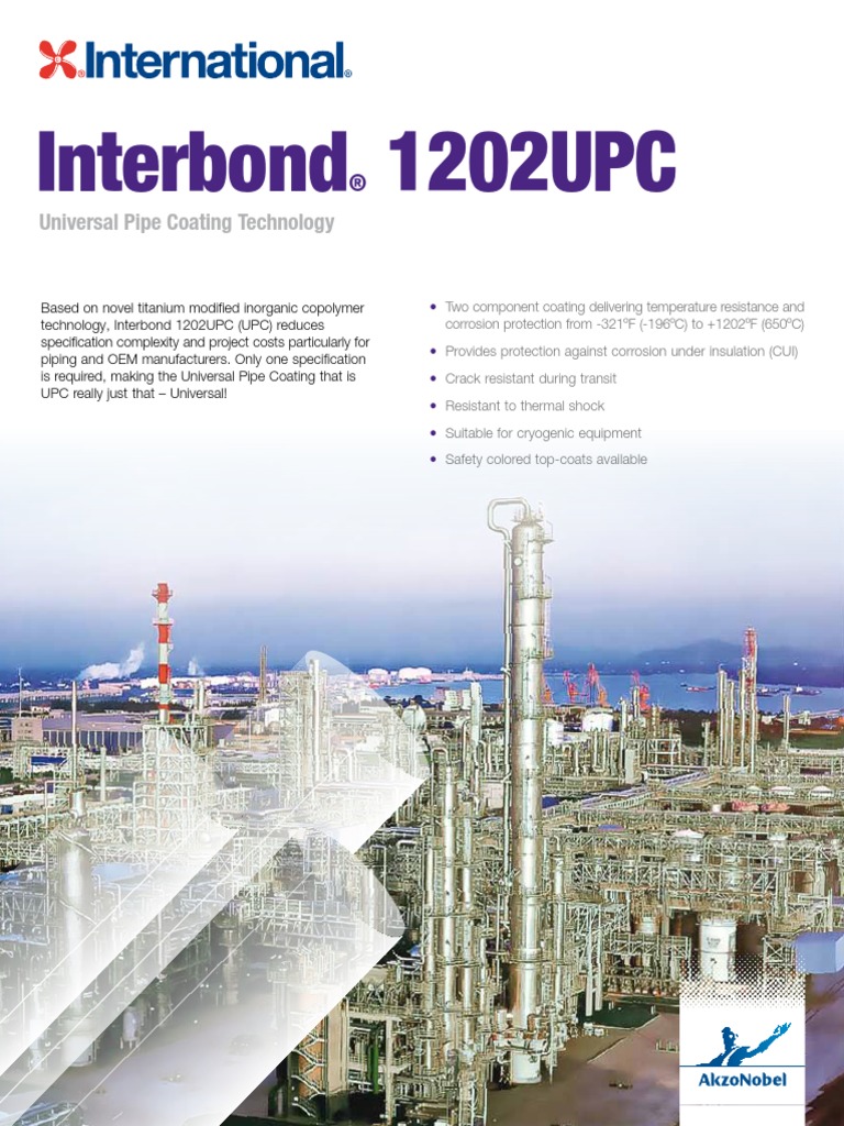 Brochure Interbond 1202UPC US - 301111 | PDF | Corrosion | Pipe (Fluid ...