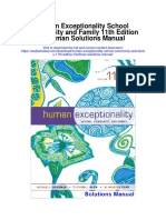 Human Exceptionality School Community and Family 11th Edition Hardman Solutions Manual