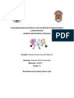 Cédulas de Trabajo de Auditoría Financiera de La Cuenta Contable Seleccionada. 1882297