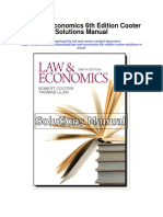 Law and Economics 6th Edition Cooter Solutions Manual