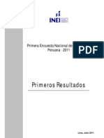 Primera Encuesta Nacional de la Juventud 2011
