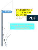 NVESTIGACION Y TRABAJO EN WORD Inform.