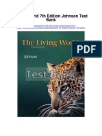 Living World 7th Edition Johnson Test Bank