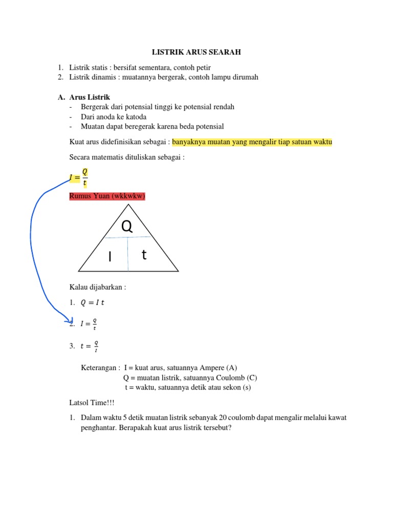 Dasar Listrik Arus Searah | PDF