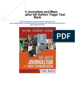 Law of Journalism and Mass Communication 6th Edition Trager Test Bank