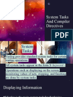 System Tasks and Compiler Directives