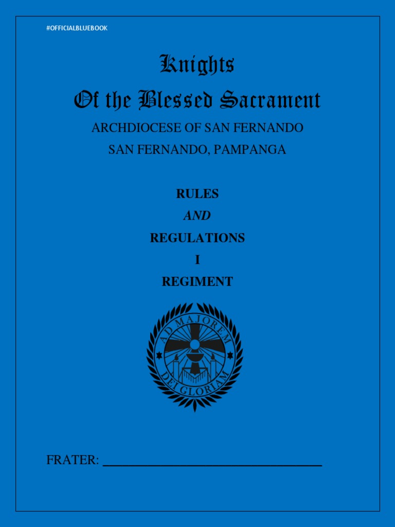Knights of the Blessed Sacrament Guide | PDF | Eucharist | Mass (Liturgy)