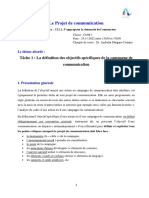 C11.1. S'Approprier La Demande de L'annonceur. Définition Des Objectifs