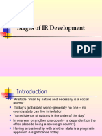  Stages of IR Dev