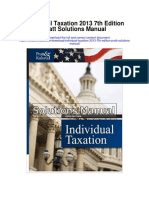 Individual Taxation 2013 7th Edition Pratt Solutions Manual