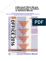 Illustrated Microsoft Office 365 and Office 2016 Fundamentals 1st Edition Hunt Solutions Manual