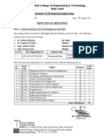 Department of Mechanical Engineering: Courses Offered To B-Tech Student in Fall-2023