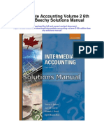 Intermediate Accounting Volume 2 6th Edition Beechy Solutions Manual