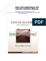 Linear Algebra With Applications 2nd Edition Bretscher Solutions Manual