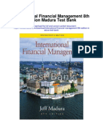 International Financial Management 8th Edition Madura Test Bank