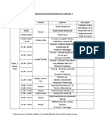 RUNDOWN KEGIATAN MATRIKULASI AKHLAK (Setelah Kepulangan)