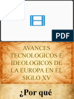 Avances Tecnologicos de La Europa en El Siglo XV