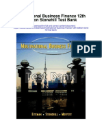 Multinational Business Finance 12th Edition Stonehill Test Bank