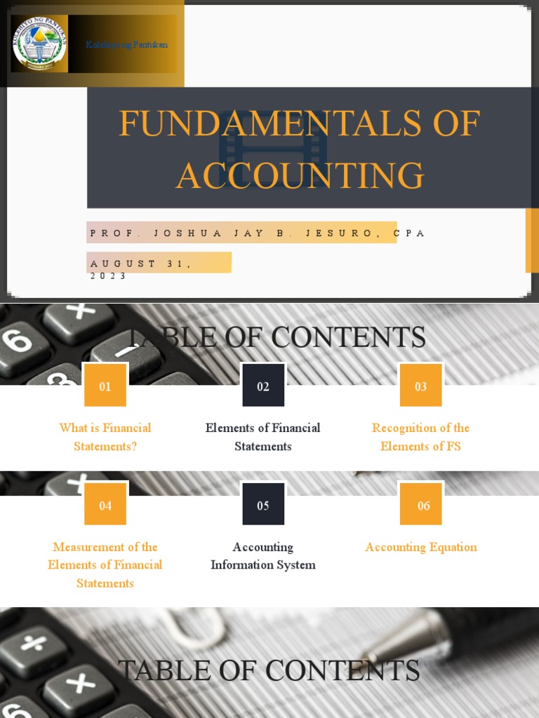 Fundamentals of Accounting | PDF | Expense | Balance Sheet