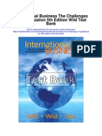 International Business the Challenges of Globalization 5th Edition Wild Test Bank