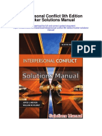 Interpersonal Conflict 9th Edition Hocker Solutions Manual