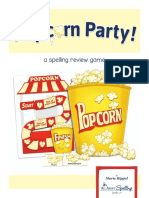 Popcorn Party Spelling Game Color