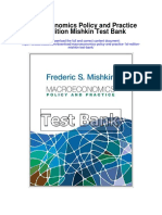 Macroeconomics Policy and Practice 1st Edition Mishkin Test Bank