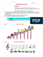 Tarea # 4 ESCALERA MUSICAL 3ro ABC