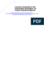 Macroeconomics Australia in The Global Environment Australian 1st Edition Parkin Solutions Manual