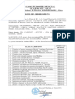 SEANCE DU CM 09 06 20123 LISTE DELIBERATIONS