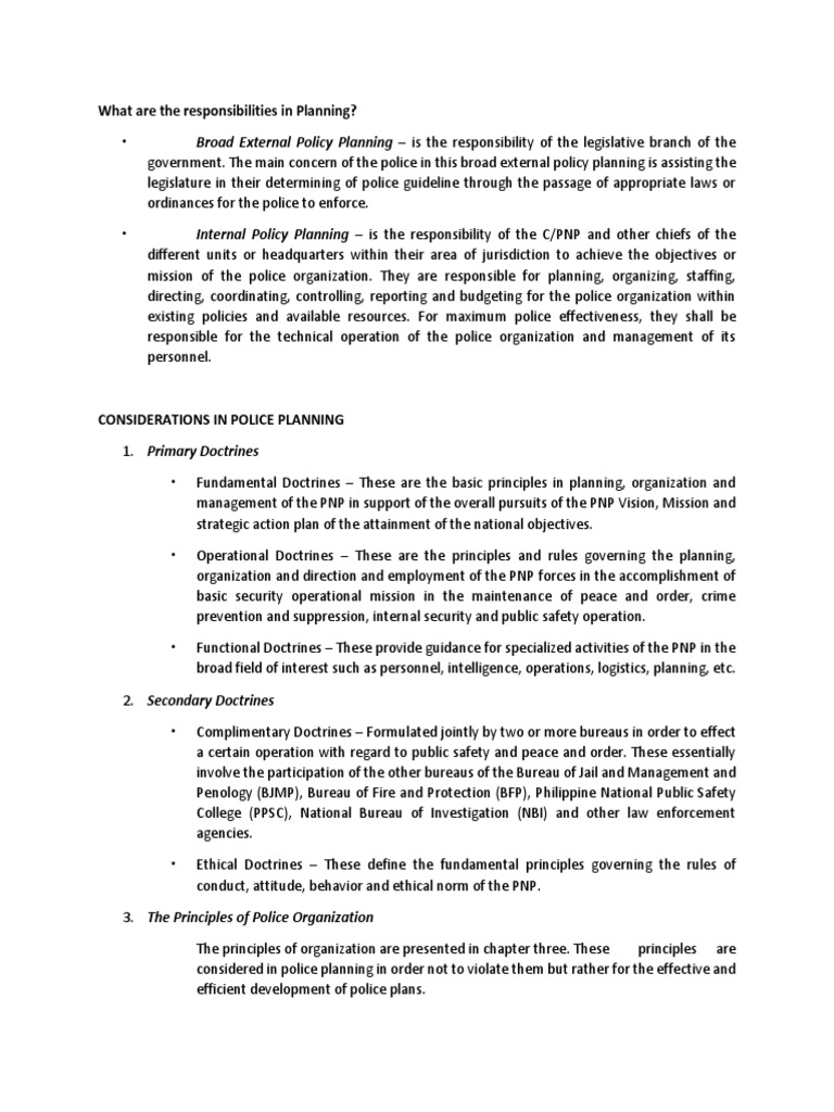 Operational Planning | PDF | Police | Crime & Violence