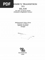 1994 Kashmir's Transition To Islam - The Role of Muslim Rishis by Khan S