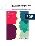 Interpersonal Communication Book The 14th Edition Devito Test Bank