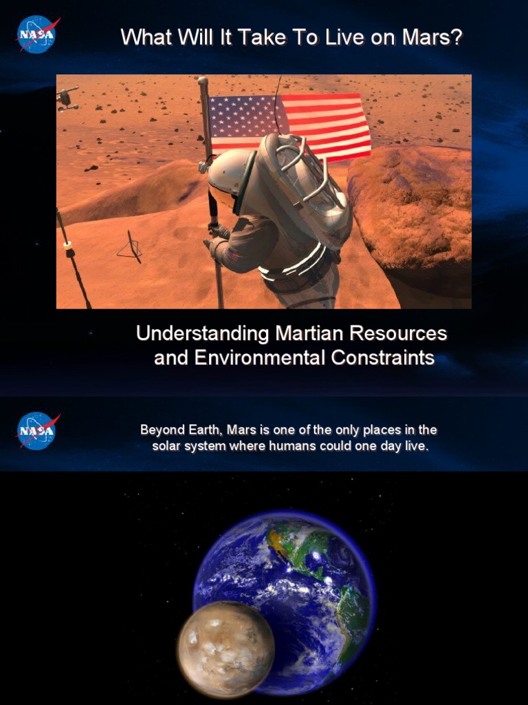 What Will It Take To Live On Mars? PDF Mars Earth