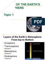 Layers of The Earths Atmosphere