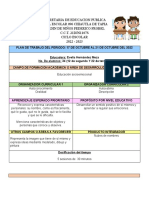 Planeacion Octubre, Caracteristicas Personales. Educacion Socioemocional