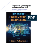 Ethics in Information Technology 5th Edition Reynolds Test Bank