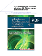 Introduction To Mathematical Statistics and Its Applications 6th Edition Larsen Solutions Manual