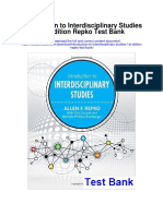 Introduction To Interdisciplinary Studies 1st Edition Repko Test Bank