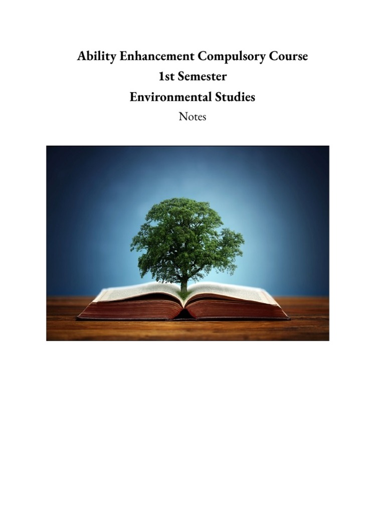 Environmental Studies Overview And Importance Pdf Ecosystem