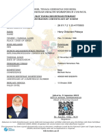 The Indonesian Health Workforce Council: Registration Certificate of Nurse