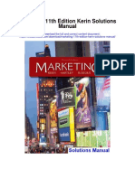 Marketing 11th Edition Kerin Solutions Manual