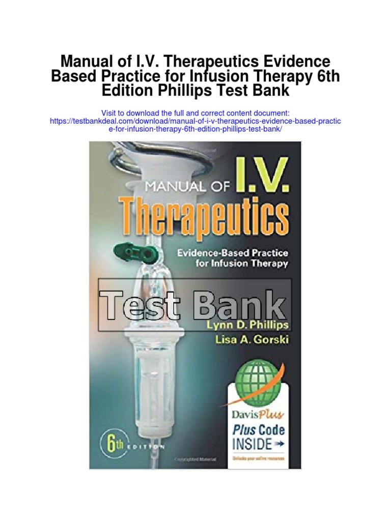 Manual of I V Therapeutics Evidence Based Practice For Infusion Therapy
