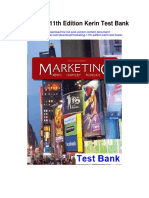 Marketing 11th Edition Kerin Test Bank