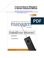 Managerial Accounting For Managers 2nd Edition Noreen Solutions Manual