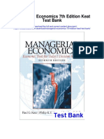 Managerial Economics 7th Edition Keat Test Bank