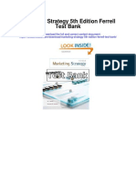 Marketing Strategy 5th Edition Ferrell Test Bank