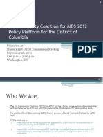 DCC Platform as presented to the Mayor's HIV AIDS Commission 9.26