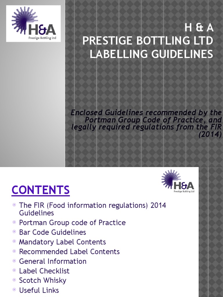 HA Label Codes Download Free PDF Whisky Scotch Whisky